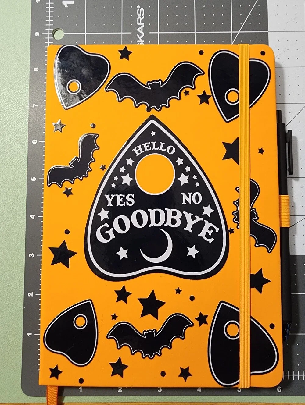 Orange Halloween Ouija Notebook